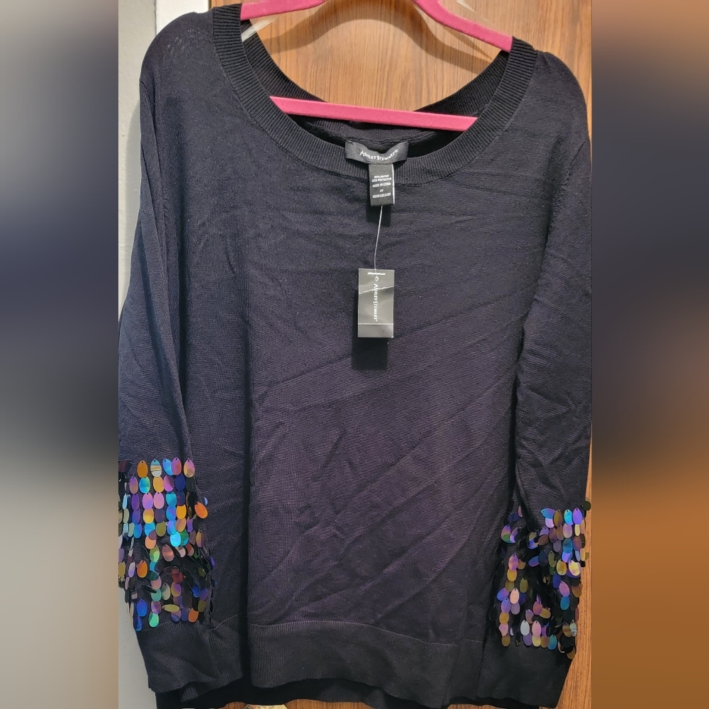 Womens Plus Size Ashley Stewart Sweater